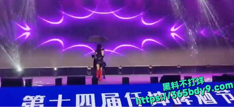 庄心妍演出舞台因恶劣天气坍塌 1