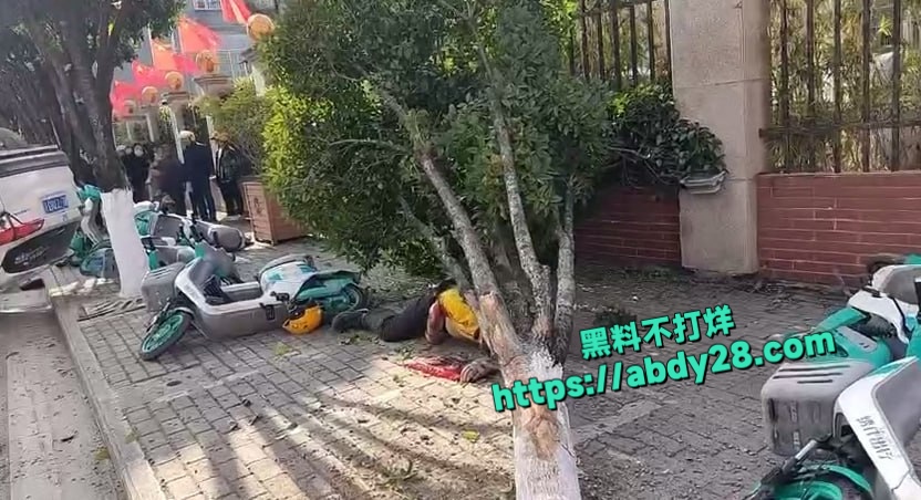 广西百色外卖小哥被轿车蓄意加速撞飞 2