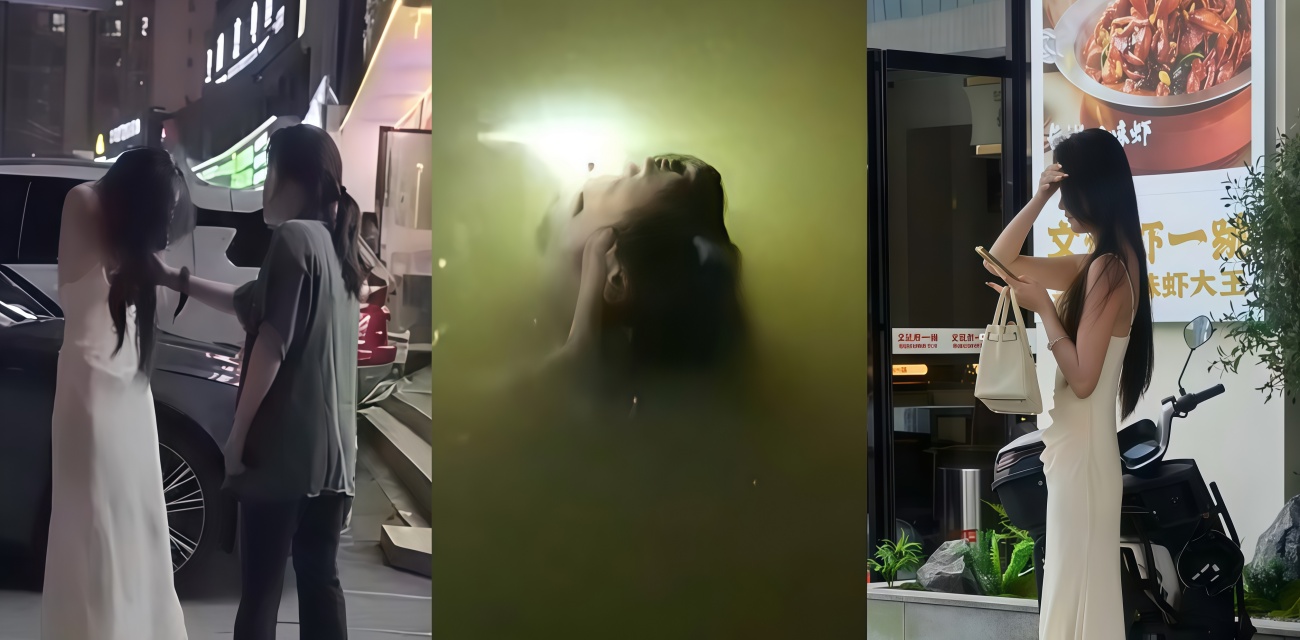 湖南邵阳原配上吊小三跳河事件 现场完整视频流出 白色裙子小三被殴打致跳河