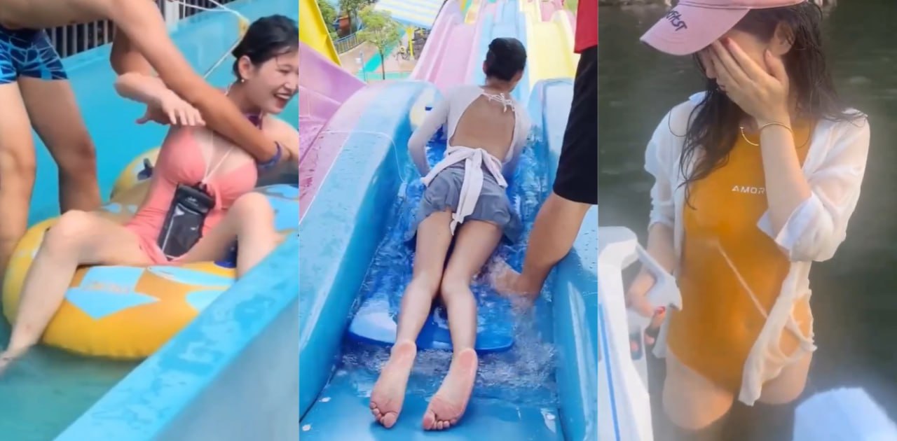出门在外女孩子要保护好自己 大神出击水上乐园和更衣室直拍女神身材！