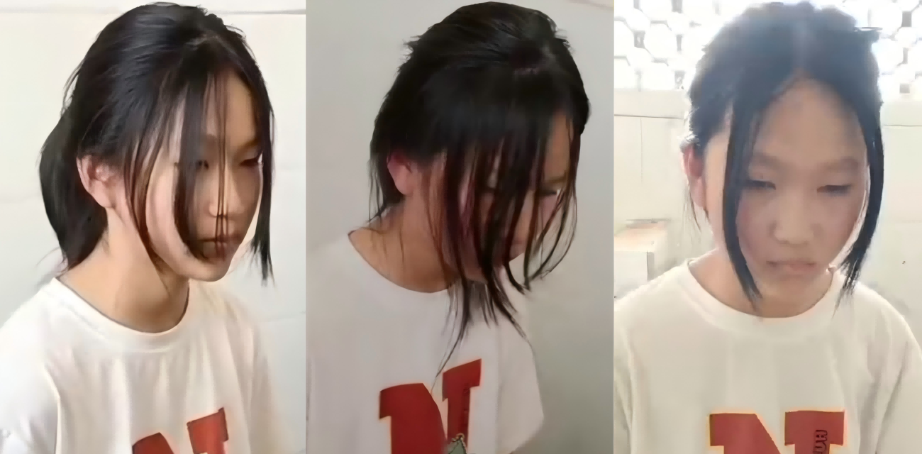 女厕霸凌太狠了 十几个女孩拖拽扇耳光 脸肿眼镜摘 直播威胁还不哭