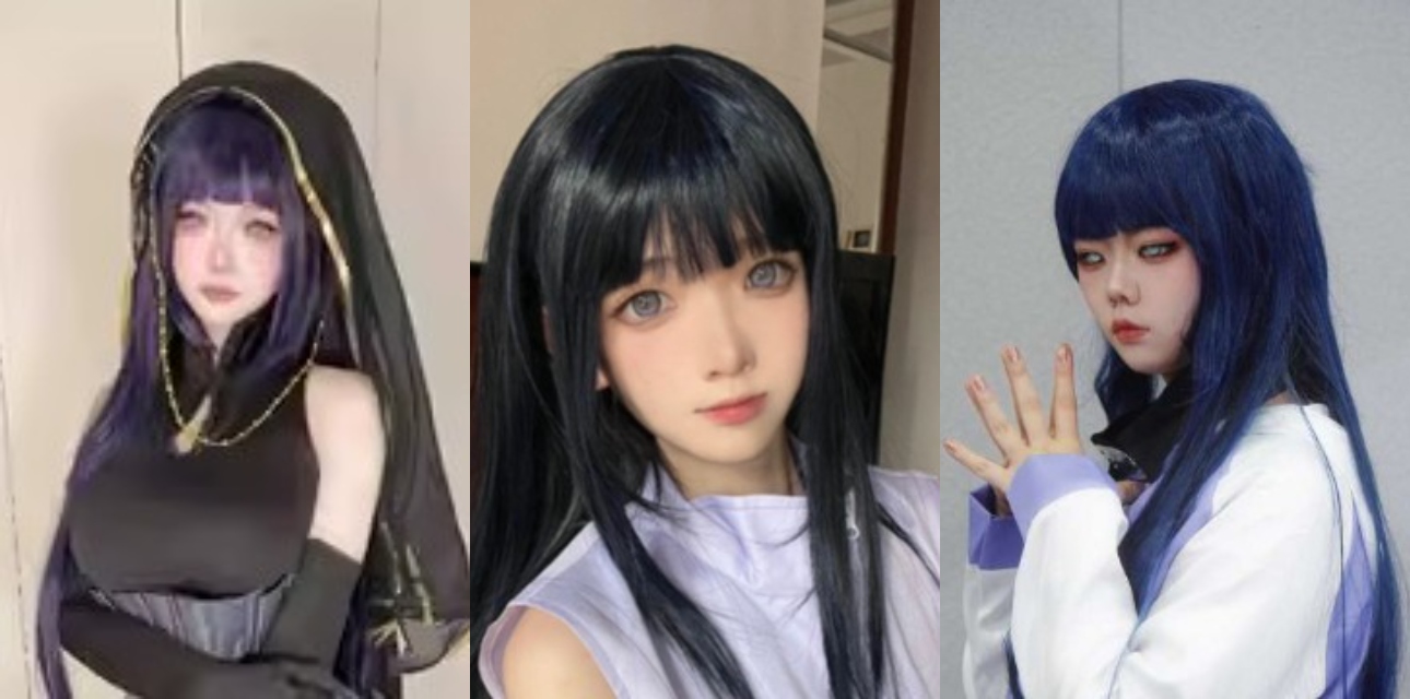 明纱·悠子cos雏田礼服 火影忍者激情无套中出高潮喷水紫色真的很有韵味