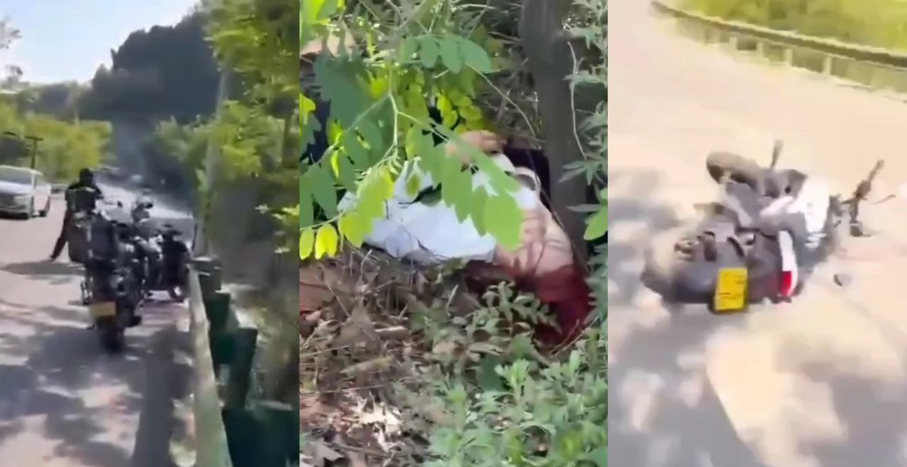 抖音网红是肉肉啊 鬼火少女骑手翻车车祸现场 飙车一时爽翻车火葬场啊