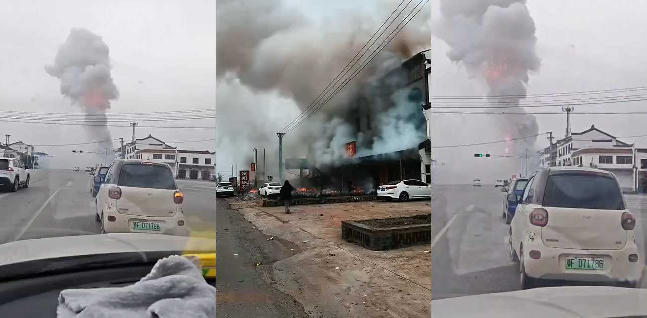 湖北宜城市郑集镇烟花爆竹门店爆炸事故 已致12人死亡 现场视频2分钟曝光