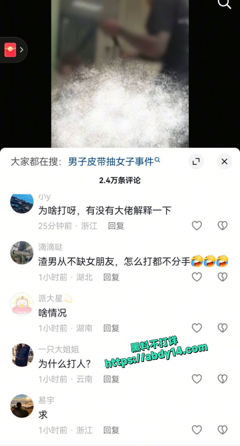 精神小伙皮带鞭打女友 8