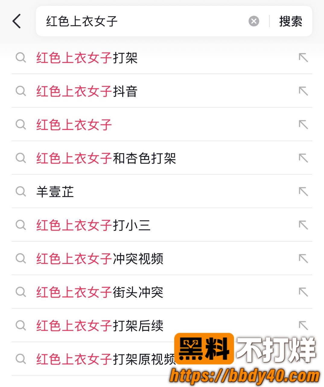 红色上衣女子打架 6