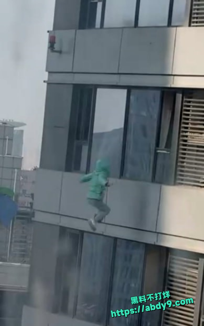 河北绿色外套少年高楼一跃坠亡全程4