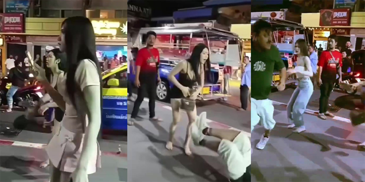 三哥在泰国叫鸡 时候竟然不给钱 结果当然是被小姐追打 全程混乱惊险