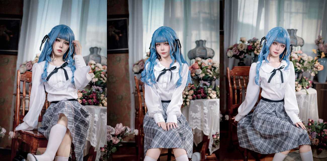 推特顶级约炮大神专约00后嫩妹 蓝色白丝JK学妹 后入猛干无套内射