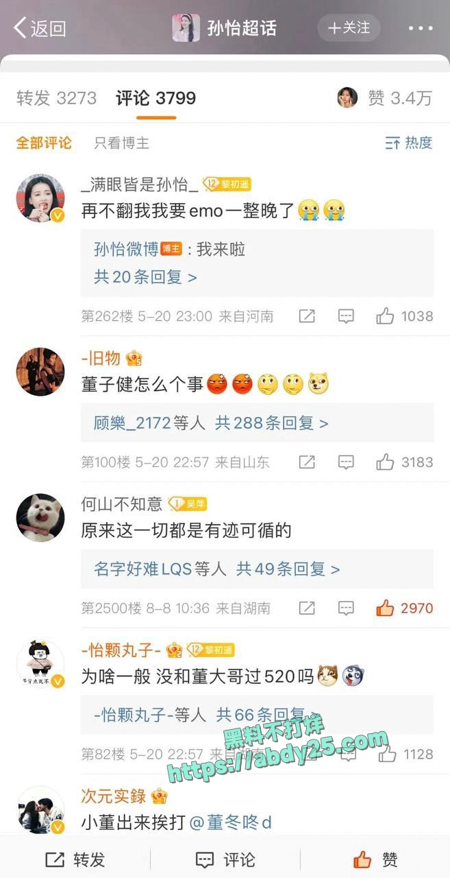 演员孙怡被爆料知三当三 35