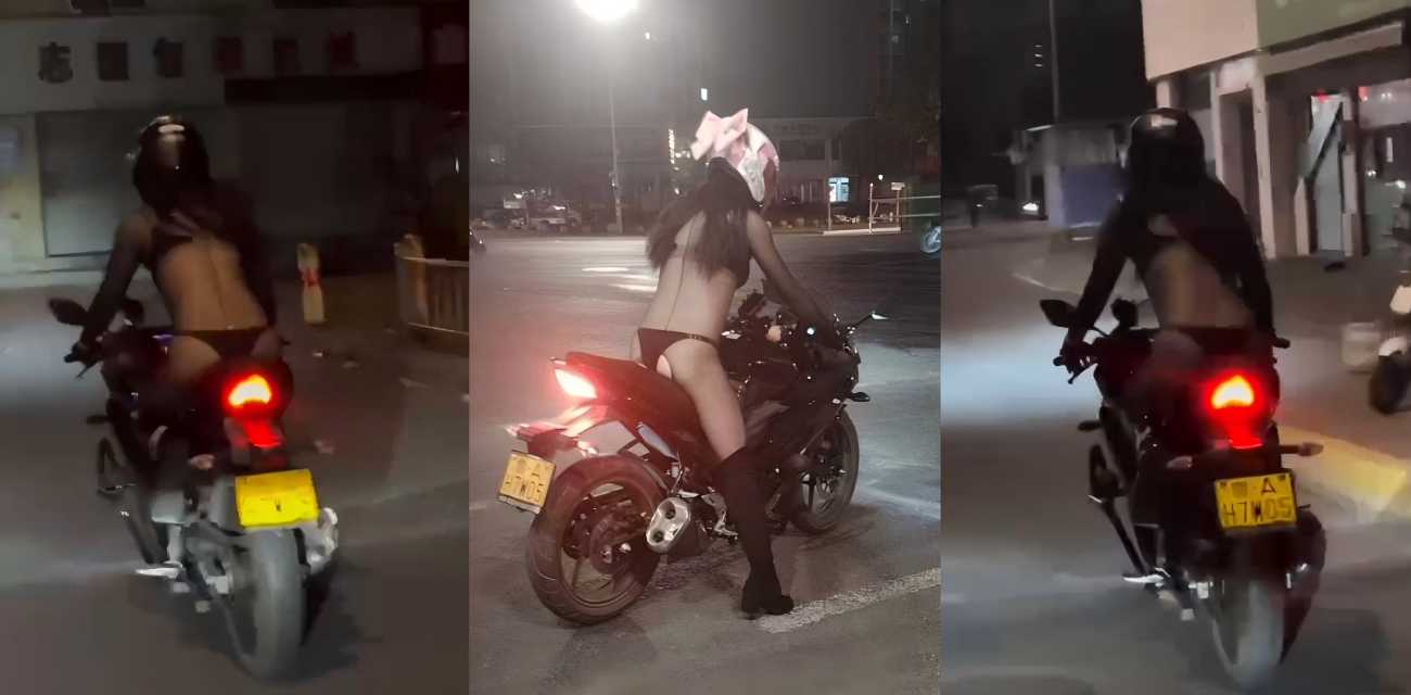 济南街头惊艳一幕 黑丝丁字裤女骑士飞驰 全城寻找鲁AH7W05车主