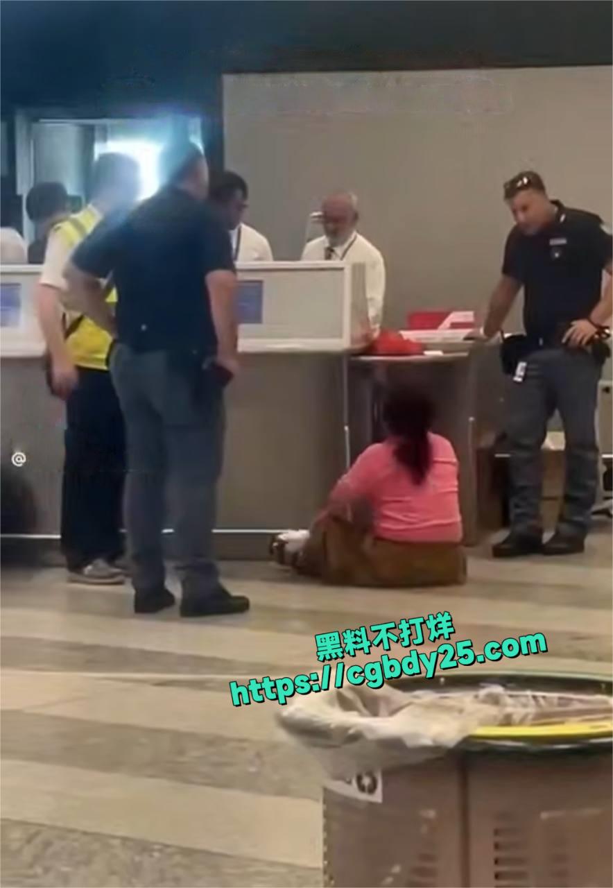 大妈机场撒泼4