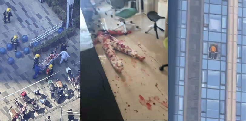 成都恒大郡临阁天府二街惊现杀人重案！杀人犯杀人后知道逃避不了欲想跳楼！