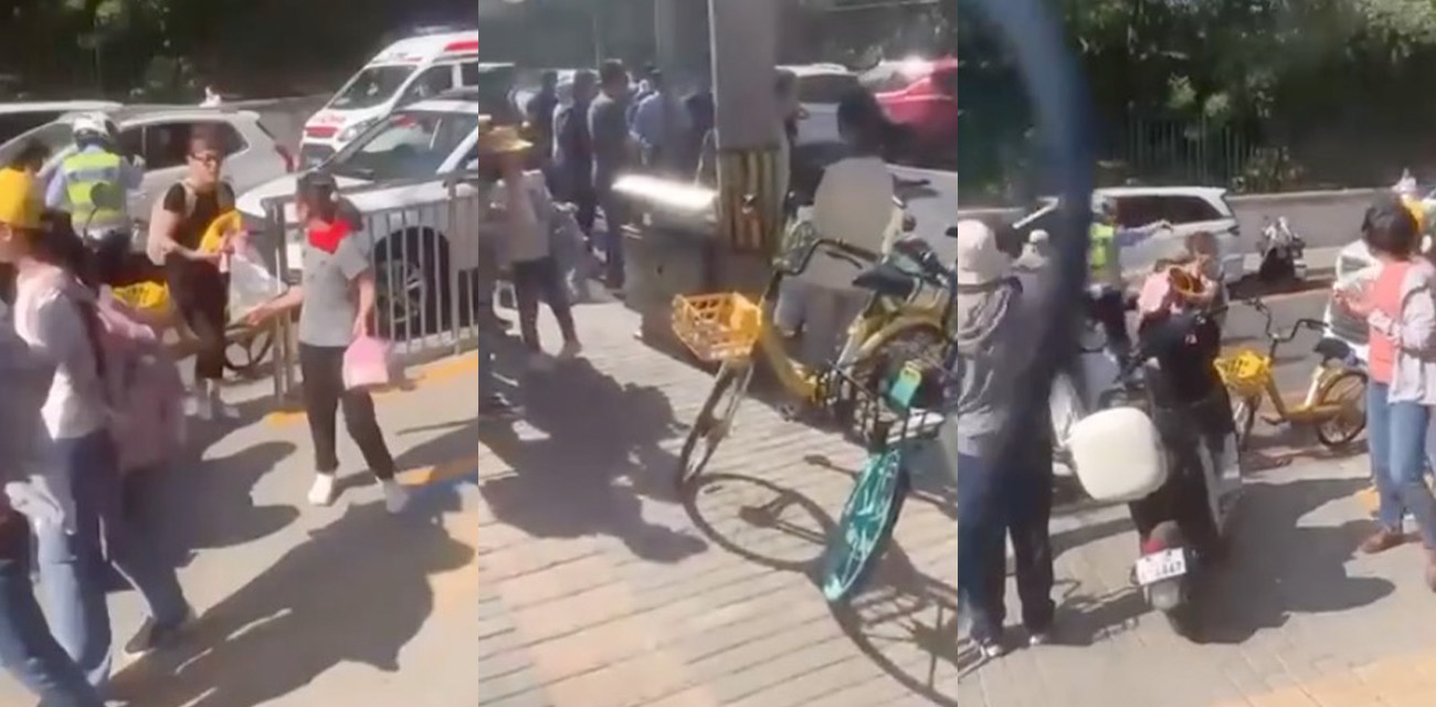 北京海定区前进小学门口突发恶性事件 特斯拉疯狂恶意冲撞行人 据说干翻了十几个