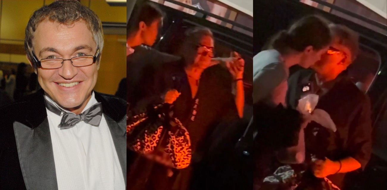 俄罗斯电视主持人德米特里迪布罗夫深夜派对下体暴露 车上刚和女伴干完硬邦邦下车走光