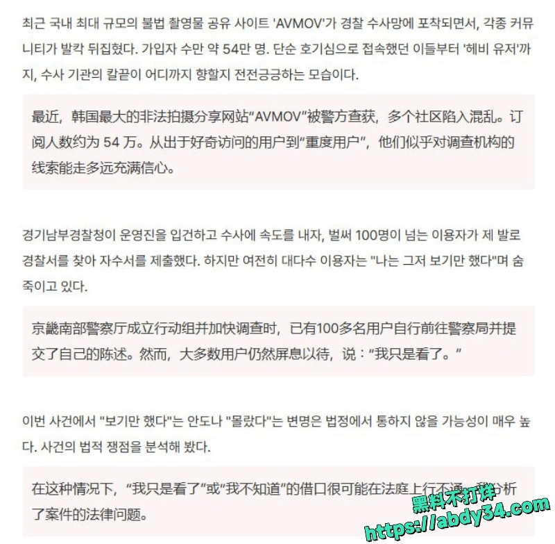 韩媒新曝光非法色情网站4