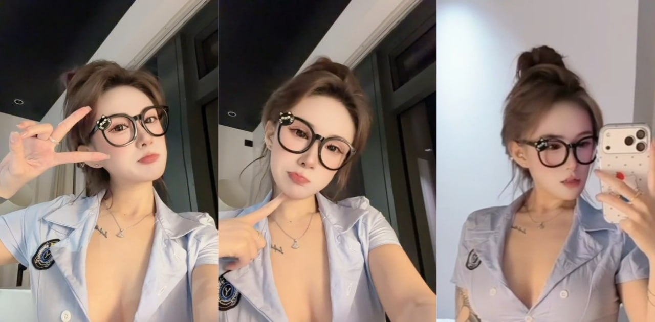 高颜值极品淫妇福利姬 身穿制服在酒店露出修长美腿双乳黑森林狂拍 简直骚到极致