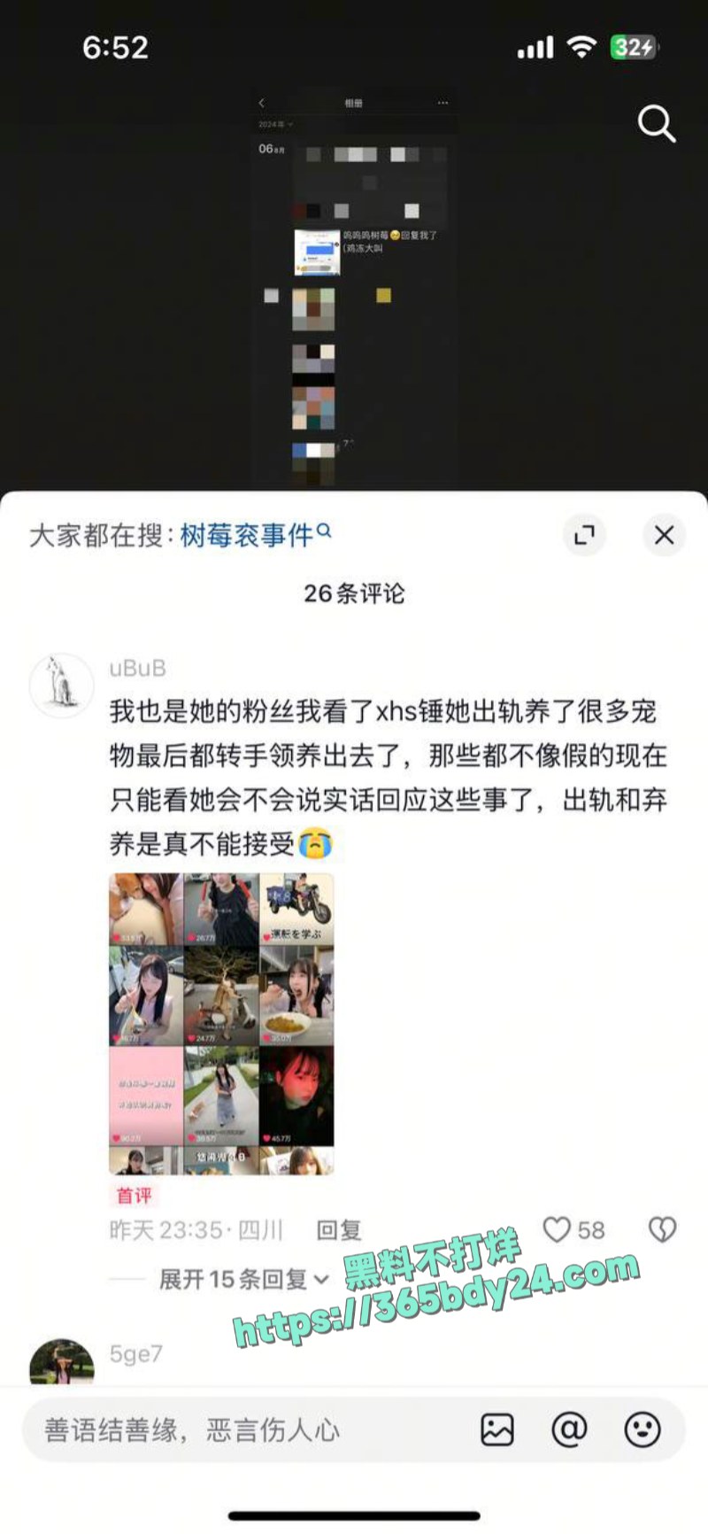 抖音网红树莓塌房B 2