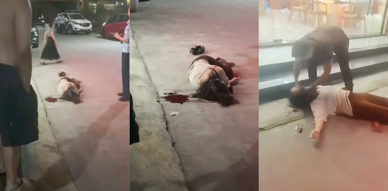 揭阳仙桥最新打女人事件 傻逼男为女友花大钱却被分手 当街暴力殴打女友