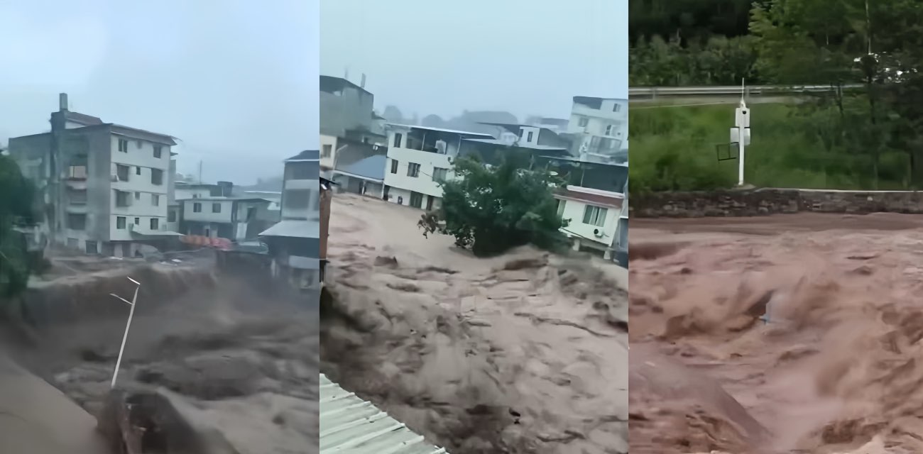 四川 乐山马边彝族自治县 暴雨山洪 房屋倒塌 家园被摧毁
