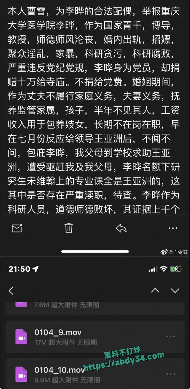各渠道举报李晔湛小维失败6