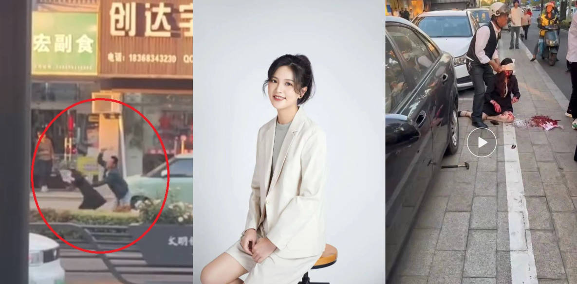 浙江嘉兴一女律师 庭审结束后遭对方当事人 榔头袭击头部 现场无码视频流出