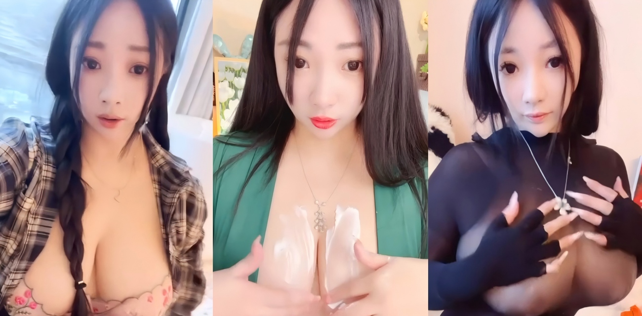 抖音快手主播 萌萌大宝贝 木瓜奶口珠掐脖子啪啪 一炮直接当母狗