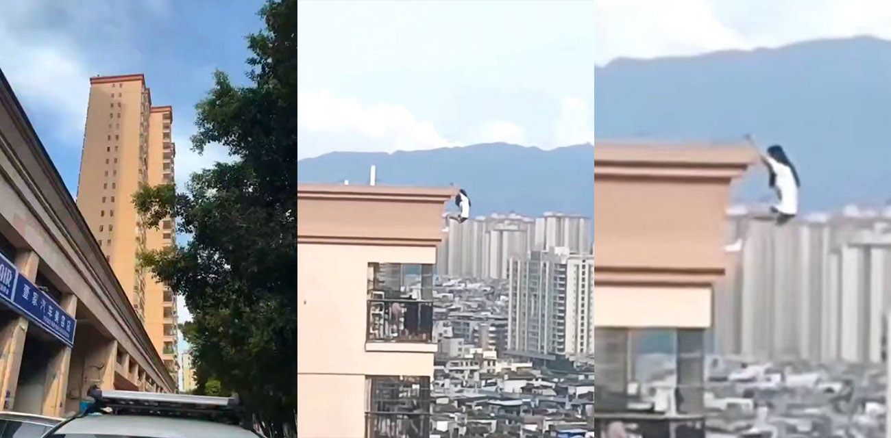 全网最速报 广东清远女孩跳楼事件 视频曝光 想不到18岁女孩从20几楼跳楼自杀丝毫没犹豫的