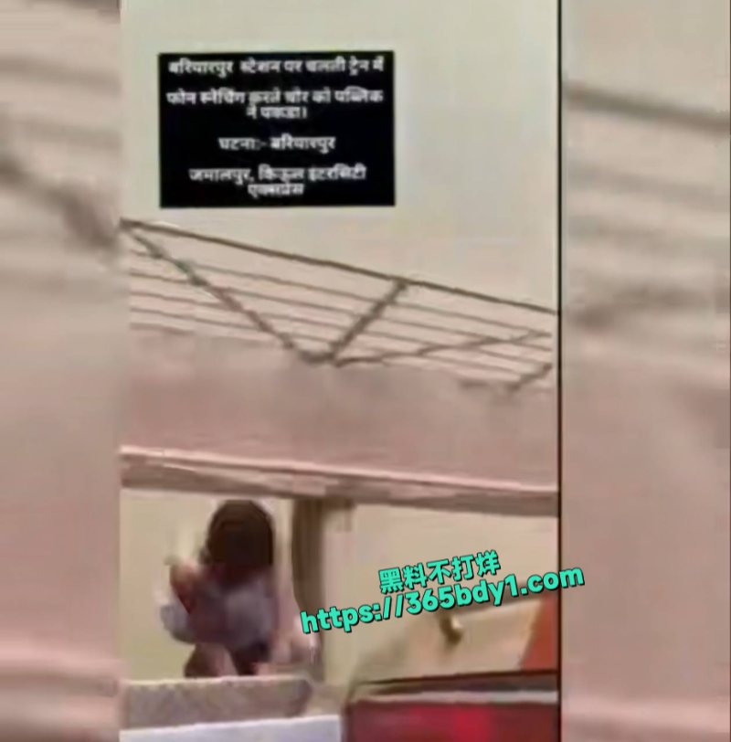 小偷在行驶中的火车上偷手机后跳下去的视频走红2
