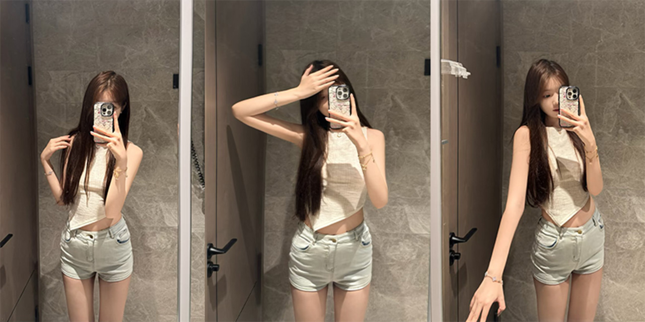 泰国仙妻babys exty nine Calvin Klein紧绷内裤 蜜桃臀撩人姿势亲密互动