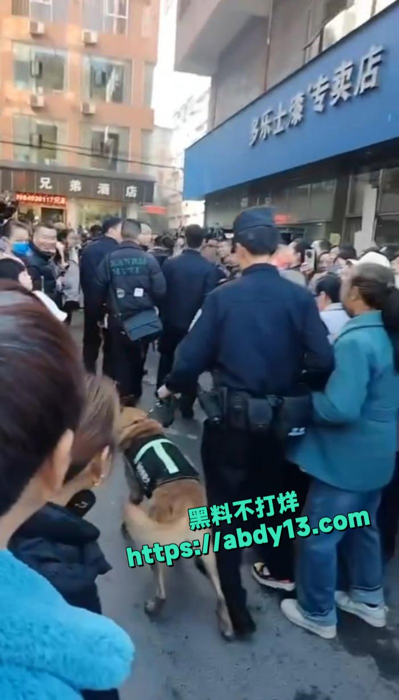 民警押送男子指认现场9