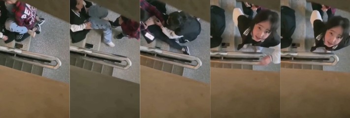 东北辽宁 育才学校 两情侣楼梯间发生关系 看样子还是初次一直喊疼