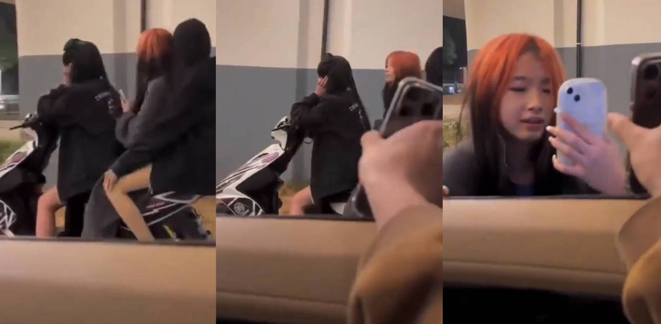 三个美女骑鬼火 小伙要加微信结果直接翻车 翻完还坚持扫码