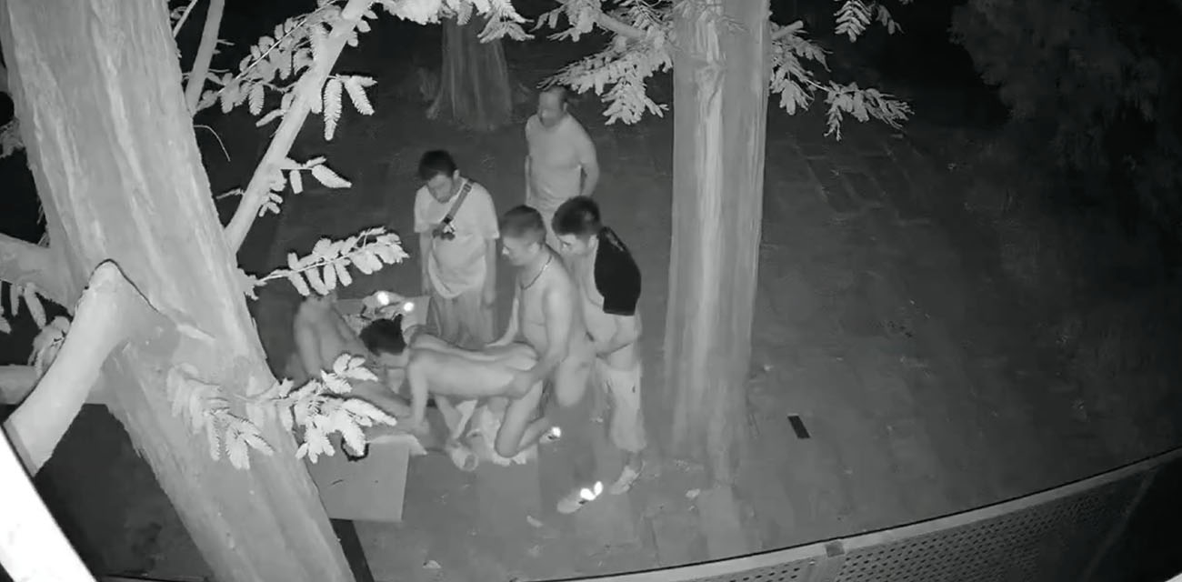成都百花潭公园深夜惊现男同聚众淫乱 现场监控视频流出 成都这波上大分