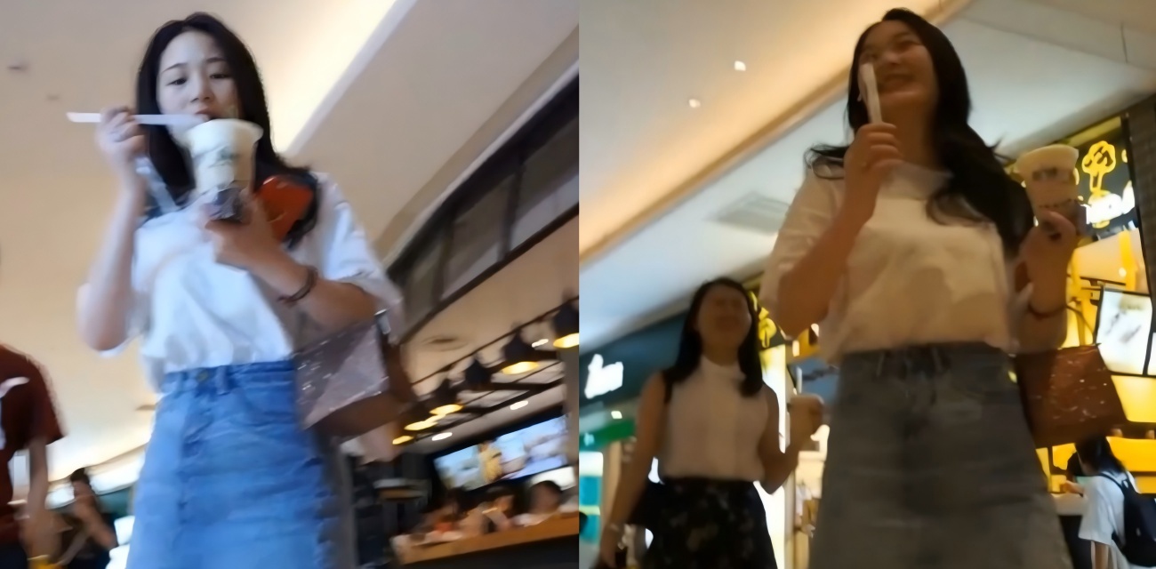 地铁站裙底偷拍 高清镜头紧跟女人步伐 私密画面全暴露
