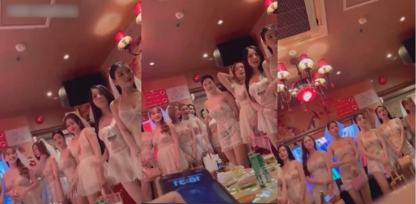现在商务ktv都玩这么高端了吗？小姐姐都穿上了婚纱服务客人，底线在哪里，地址又在哪里？