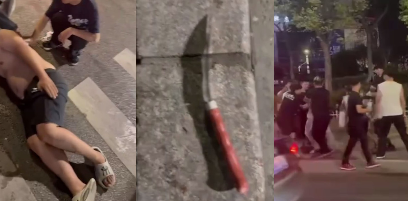 黑丝刀妹砍人事件 精神小妹穿黑丝持刀疯狂输出 刀光血影惊魂一幕 谁是幕后黑手