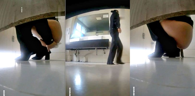 抄底大神公安局女厕 抄底镜头偷拍女警拉屎 被发现后吓得她屎都夹断了