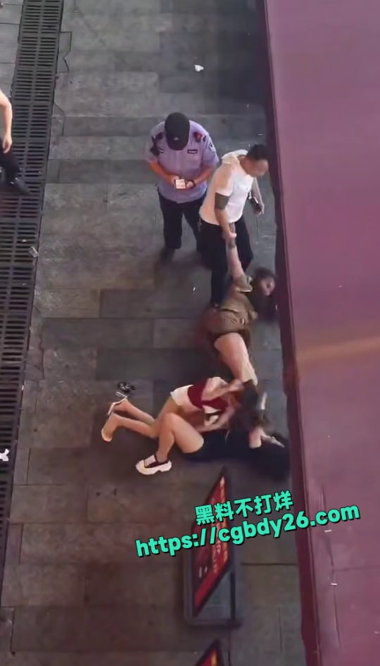 精神小妹街头撕逼现场大奶子都打的露出来了6