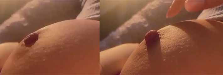 奶头硬了乳头膨胀摸摸真柔软 拉扯一下弹性十足 极品巨乳手感诱惑拉满
