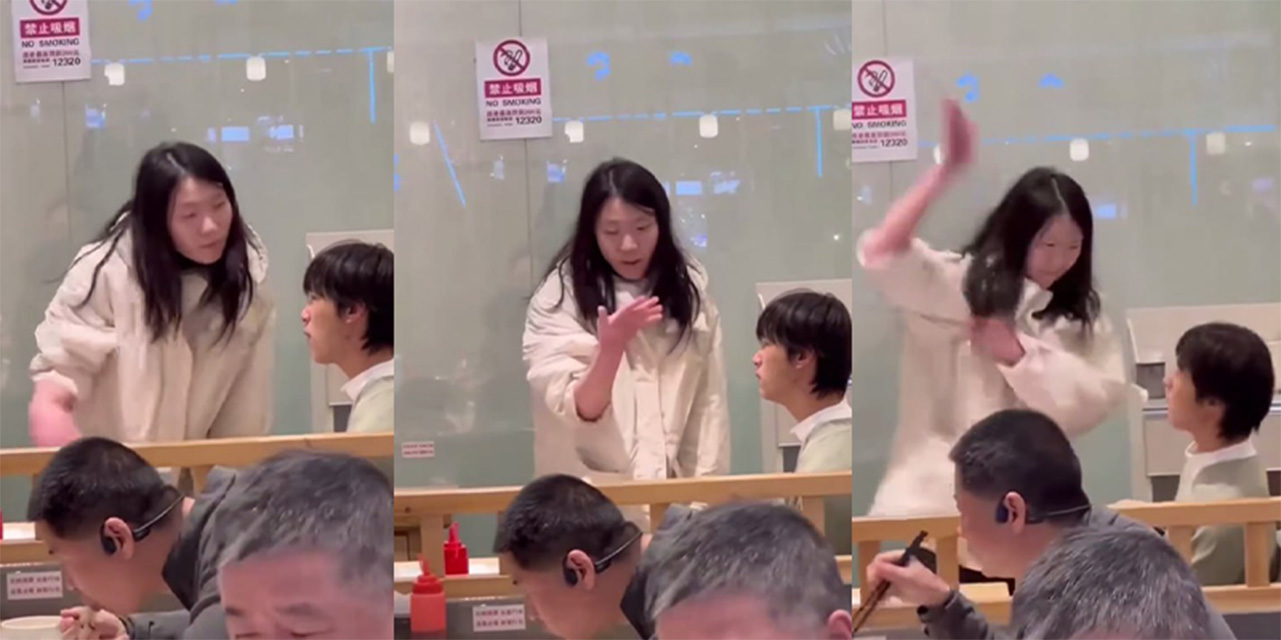 雷霆少女连环巴掌打傻对象 看呆吃瓜群众 傅首尔面相更具像化了