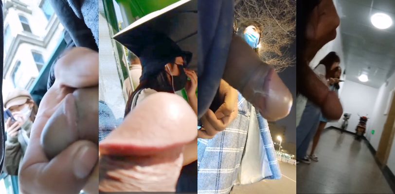 黑虎街射小姐姐们都吓坏了 公共露出