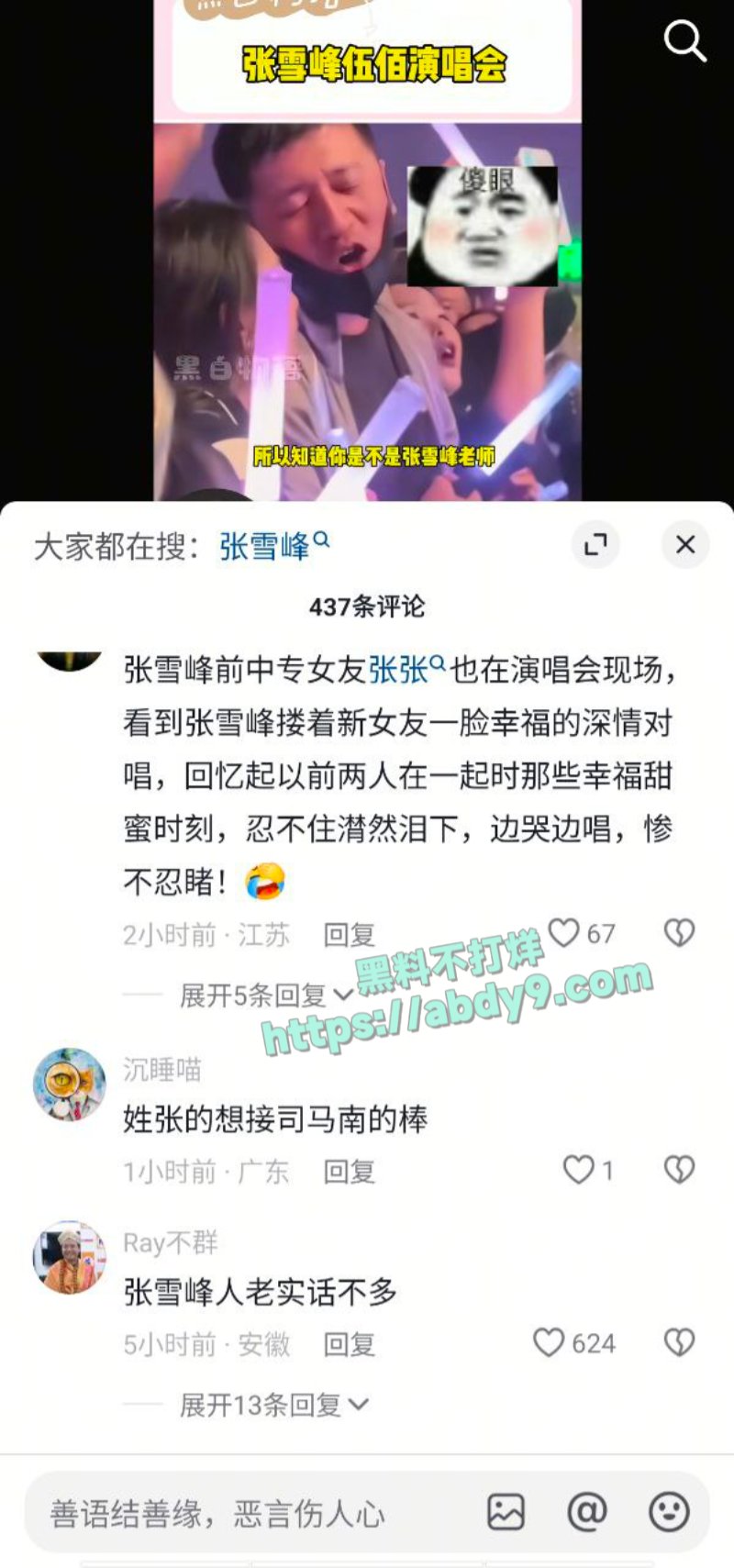 张雪峰带三姐看伍佰演唱会3
