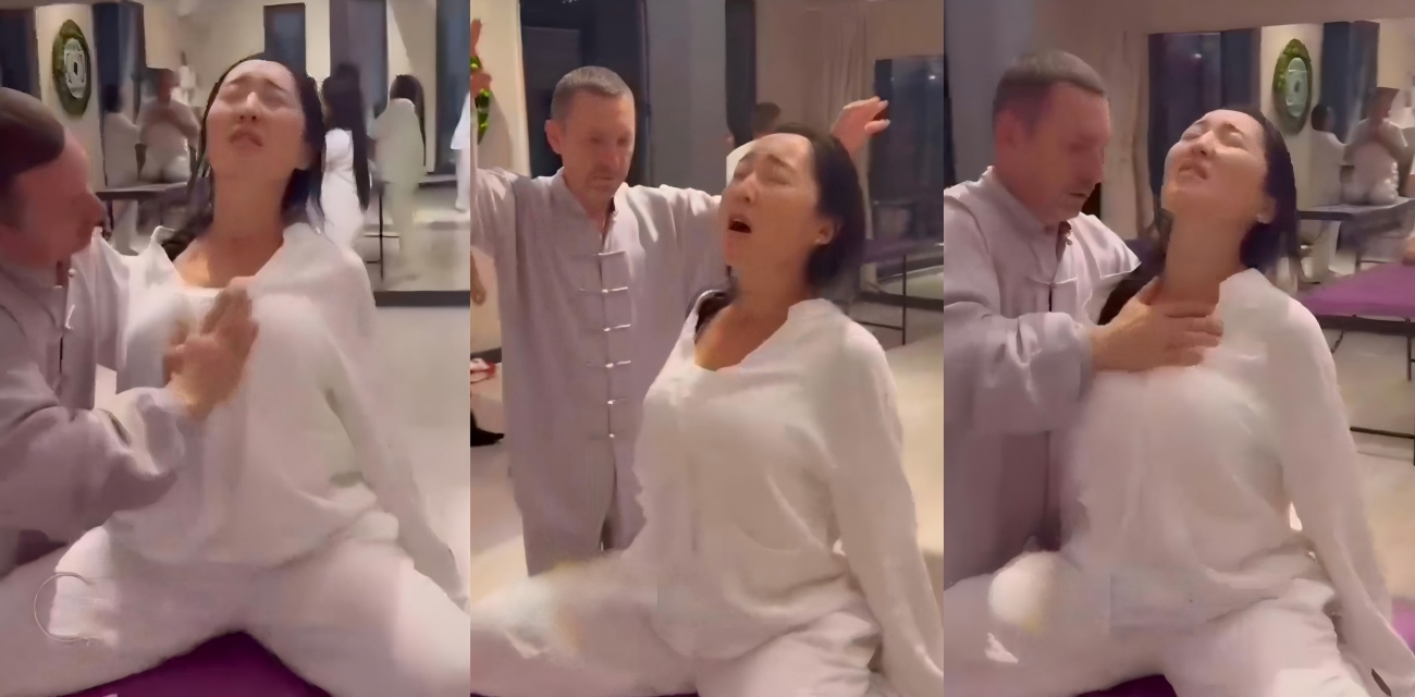 急所术靠手掌使妹子高潮 语言引导催眠 妹子就腿软喷水 不脱裤子直接颅内高潮