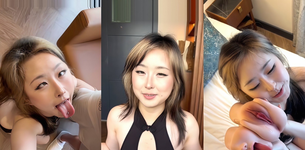 推特阿黑颜网黄噗噗 邀请男推现场测评噗噗的周边 测爽了射她一脸