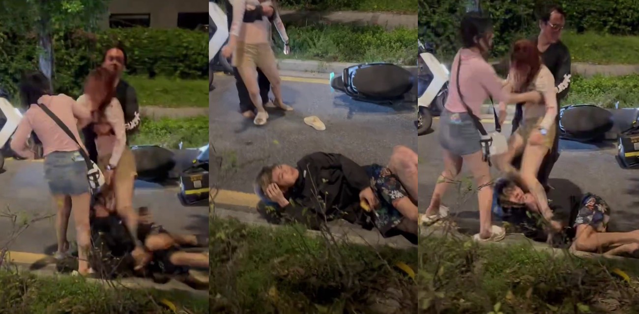 集美喝多发癫怒揍外卖小哥 现场混乱刺激癫狂 情绪张力爆炸