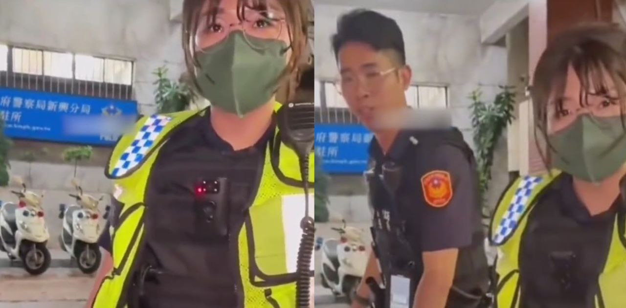 台湾高雄市台妹男模店疯狂消费没钱付账被警察带到派出所非要警察说：公主请下车！才肯下车