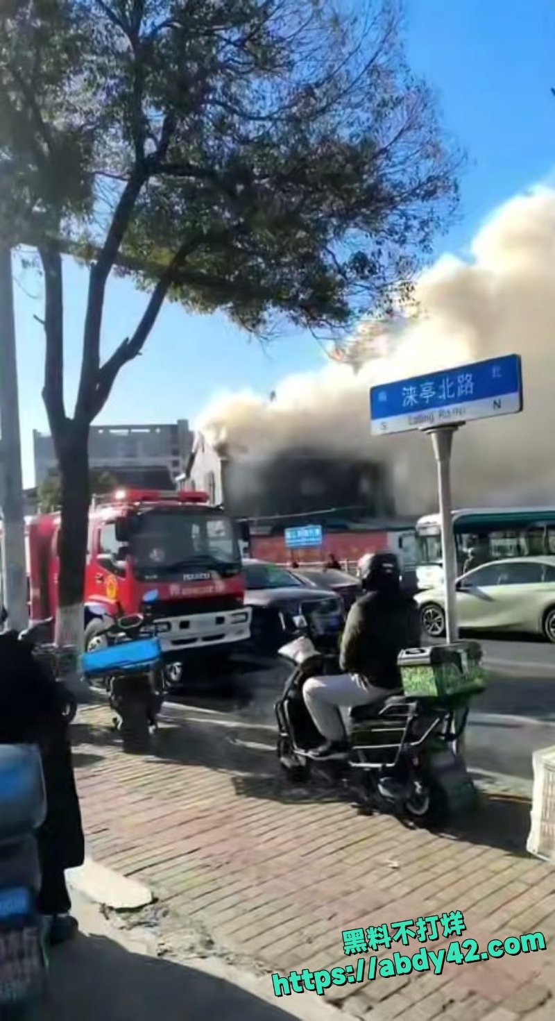 上海松江九亭八号桥老旧房屋大火4
