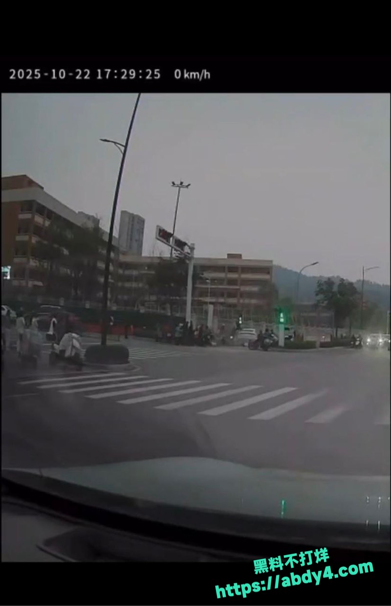 十堰某小学门口车祸视频全曝光 2