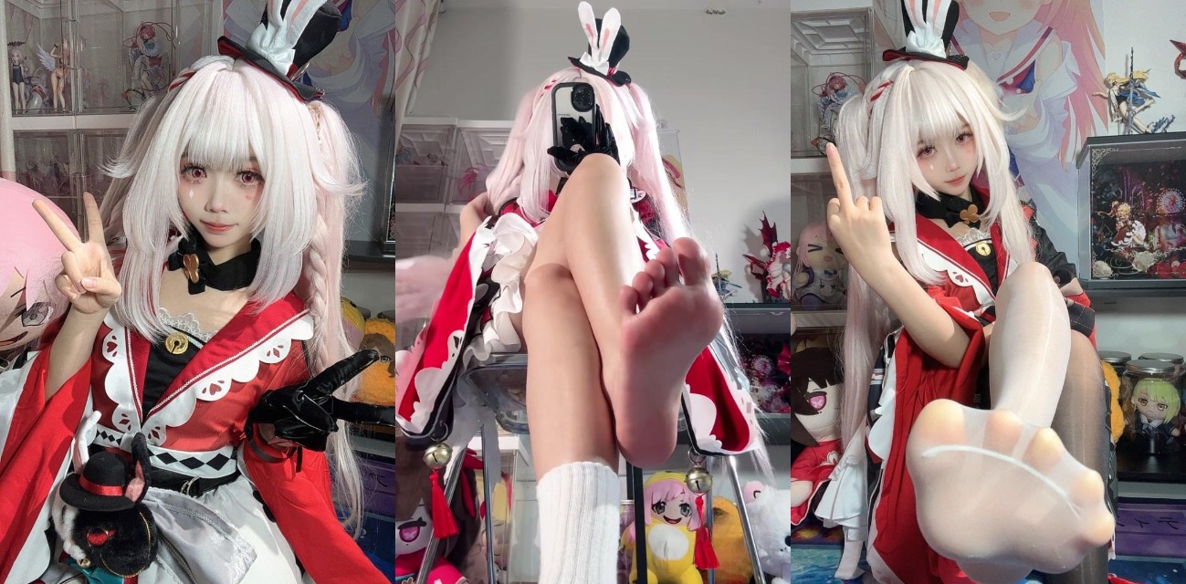 白栎Shirly火花嫩妹 皮肤白嫩cosplay白丝玉足看的人热血沸腾